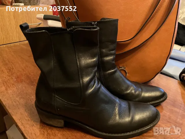 Боти естествена кожа, снимка 5 - Дамски боти - 23727586