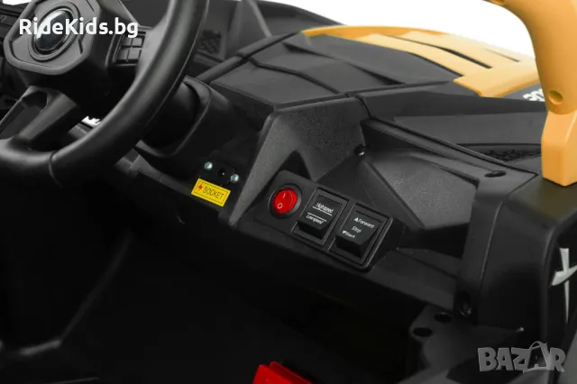 Офроуд акумулаторен автомобил AXEL – GOLD, 4x4, с дистанционно и LED, снимка 10 - Детски велосипеди, триколки и коли - 49977129