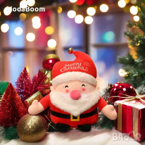 Коледна плюшена играчка Дядо Коледа – 25 см, снимка 2 - Плюшени играчки - 48426013