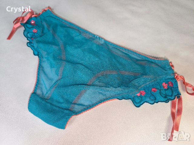 тюркоазено сини прозрачни бикини, снимка 9 - Бельо - 53066171