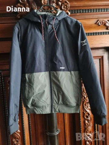 Чисто ново мъжко преходно яке за дъжд IRIEDAILY, двуцветно; размер S, снимка 4 - Якета - 53599129