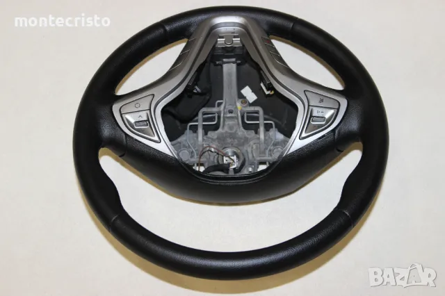 👌Безупречен Кожен волан Hyundai ix20 (2010-2015г.) мултифункционален Хюндай IX 20, снимка 12 - Части - 49900073