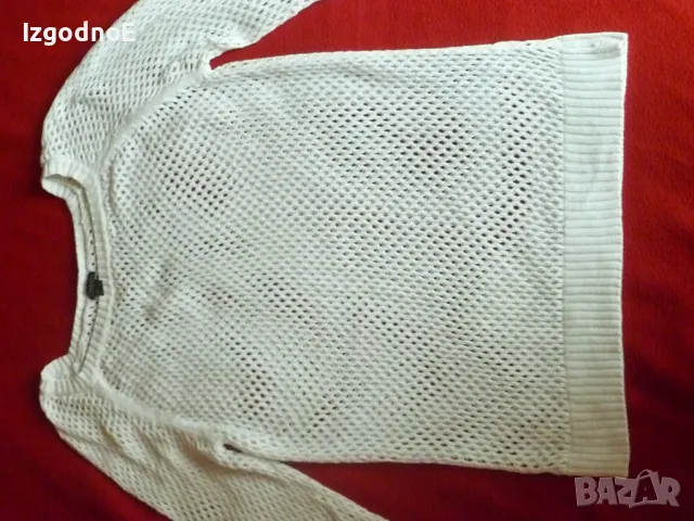 М-Л Лот плетени пуловери на дупки черен и бял, снимка 11 - Блузи с дълъг ръкав и пуловери - 47388852