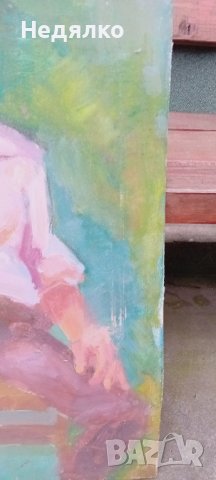 Стара картина,български художник,маслени бои, снимка 5 - Антикварни и старинни предмети - 43715261