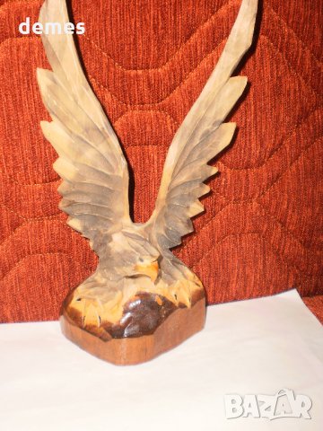  Дървена фигура на орел, снимка 1 - Статуетки - 32293929