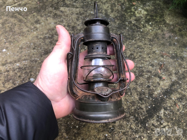 стар немски военен фенер "FEUERHAND №75 ATOM" - WEHRMACHT - WWII - ОРИГИНАЛ