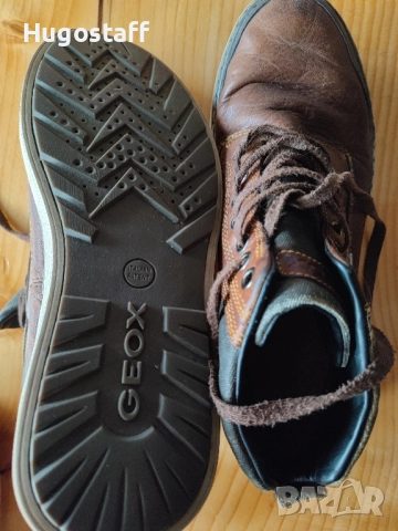 Мъжки  водоустойчиви боти до глезена Geox Amphibiox Respira обувки боти кецове кожа 40, снимка 8 - Ежедневни обувки - 52532980