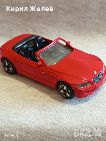 Метална количка спортен модел BMW много красива за КОЛЕКЦИЯ ДЕКОРАЦИЯ 61211