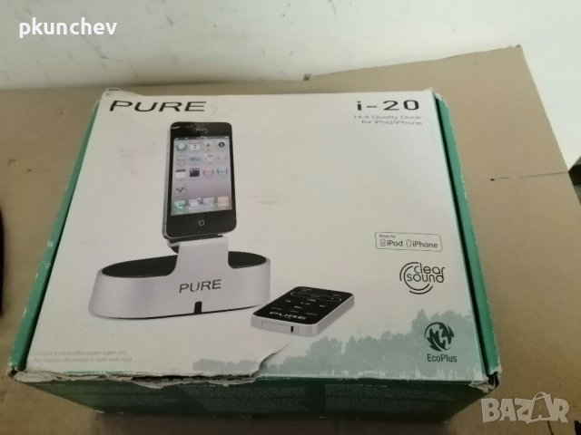 DAC Докинг станция за iPod / iPhone PURE i-20 Dock for iPod / iPhone, снимка 2 - Аудиосистеми - 39003702