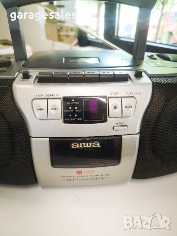 Стар радиокасетофон AIWA работещ, снимка 6 - Антикварни и старинни предмети - 52777916