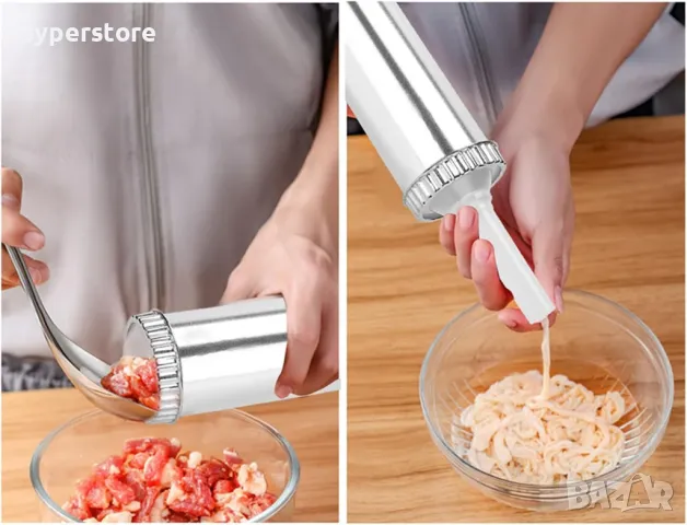 Машина за пълнене на колбаси Digital One SP01059, vanessa, 3 lbs, хоризонтална, неръждаема стомана, снимка 11 - Други - 49583876