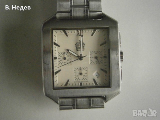PierCarlo d`Alessio - quartz chronograph, Japan movement (Seiko), 36х44mm; ТОП!