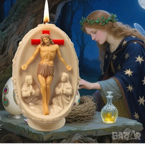 Молд Исус Христос с яйце 