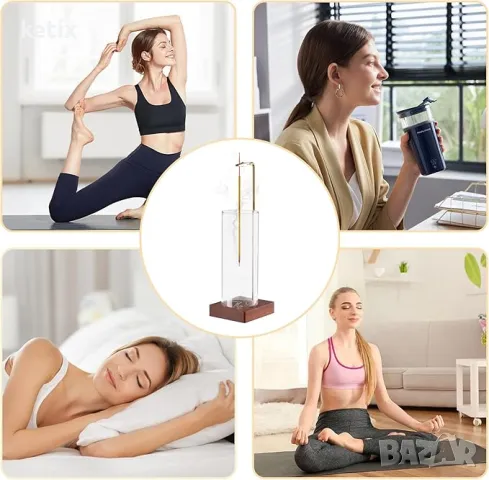 Държач за ароматни пръчки с подвижно стъклено шише, снимка 5 - Декорация за дома - 49724045