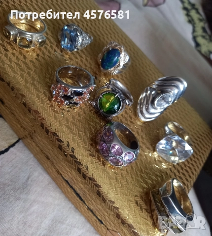 колиета гривни пръстени сребро 925, снимка 6 - Бижутерийни комплекти - 52773606