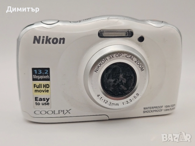 Nikon Coolpix w100 waterproof дигитална фото камера с батерия водоустойчива, снимка 2 - Камери - 52047273