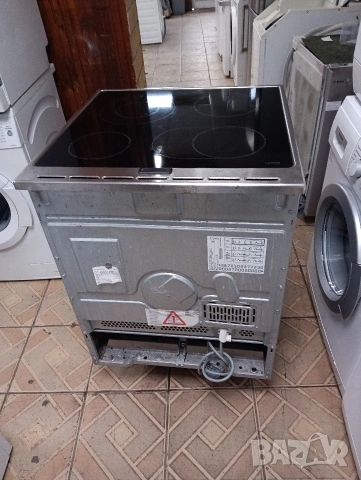 Иноксова свободно стояща печка с керамичен плот Бош Bosch Made in Germany 2 години Гаранция!, снимка 7 - Печки, фурни - 53516611