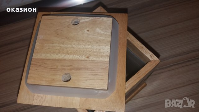 дървена кутия за чай или друго, снимка 4 - Други стоки за дома - 33502030