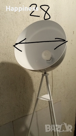 Висока Лампа - 154 см - метална , снимка 4 - Настолни лампи - 51583561