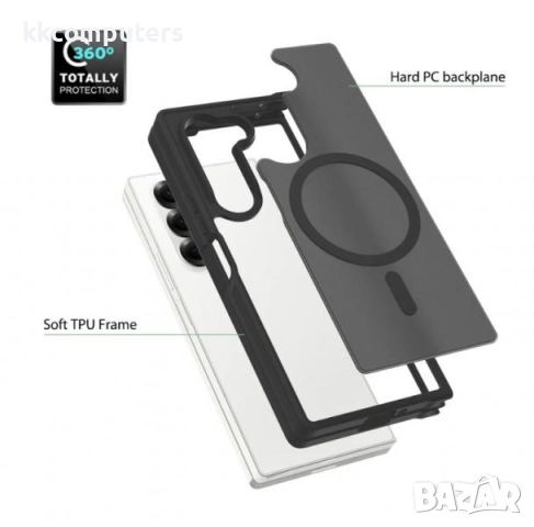 Калъф силикон мат MagSafe / Сив / за Samsung Z Fold 6 Баркод : 3132984, снимка 3 - Калъфи, кейсове - 51922636