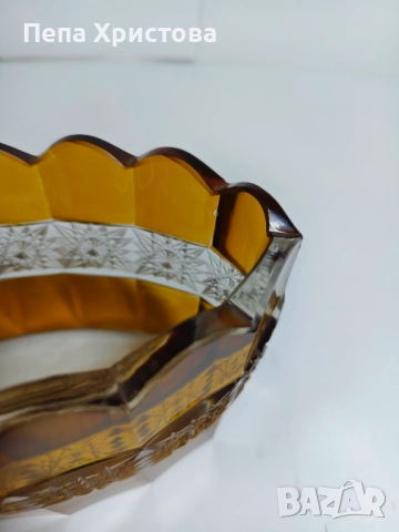 Бонбониера от кехлибарен кристал, снимка 8 - Декорация за дома - 52655349