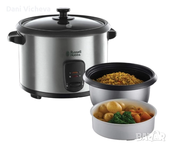 Оризоварка RUSSELL HOBBS инокс, 700 W, снимка 9 - Уреди за готвене на пара - 52872298
