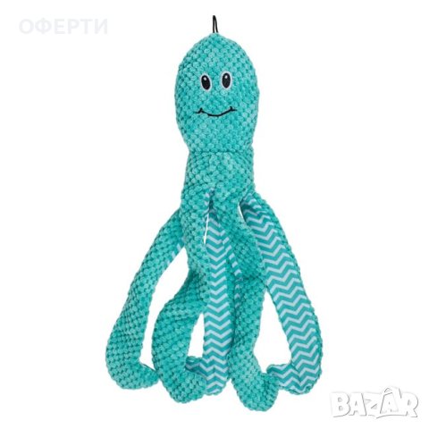  Играчка за куче Плюшен октопод Тюркоаз 43 см