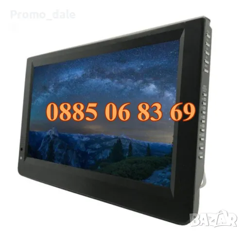 Преносим телевизор 10 инча, портативен цифров телевизор 10 инча 12v / 220v, снимка 4 - Телевизори - 49696764