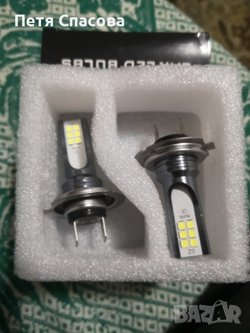 Комплект 2бр. Led Крушки H7, 6000k, снимка 4 - Аксесоари и консумативи - 47376689