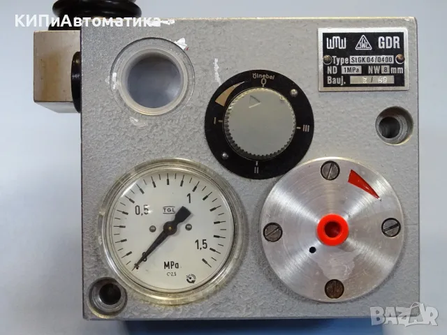 пневматичен блок wmw DDR StGK04/0400 Pneumatic Valve NW-8mm Orsta TGL36389, снимка 10 - Резервни части за машини - 47675966