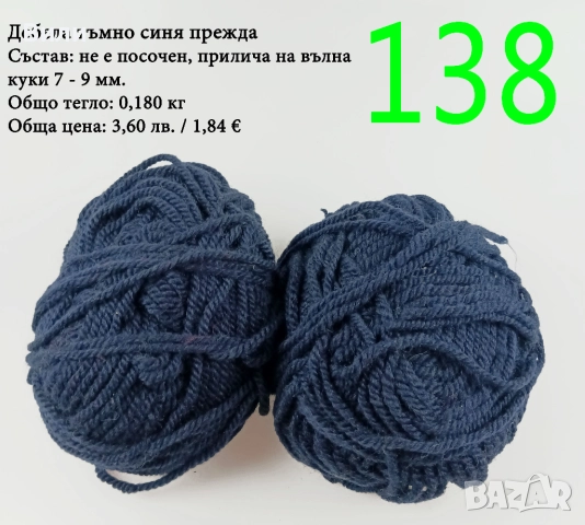 Евтини прежди в малки количества - нови и остатъци, снимка 5 - Други - 52042357