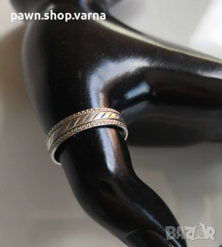 Ново сребърно пръстенче – 925 проба, лазерно клеймо, снимка 6 - Пръстени - 51140291