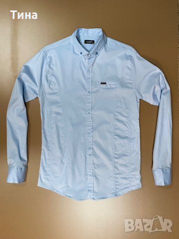 Елегантна светлосиня риза, снимка 1