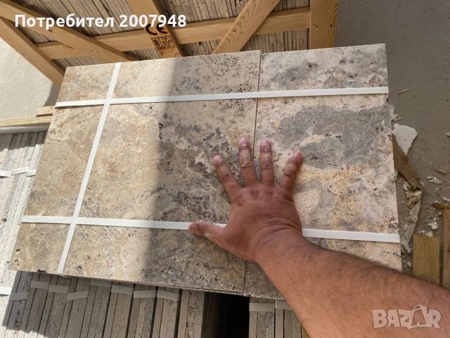 Травертин Силвър Френч Патерн сет - 49 лв.м2 с ДДС, снимка 4 - Облицовки - 52126710