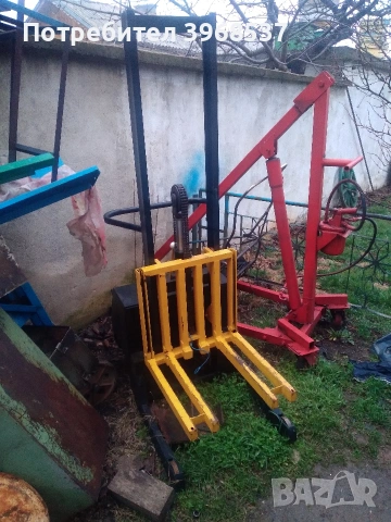 хидравлина количка с крачно иелектрическоповдигане, снимка 2 - Други машини и части - 53504451