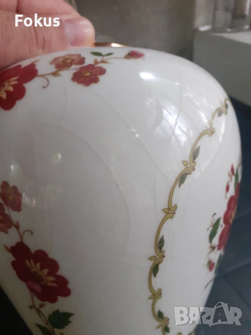 Стара ваза порцелан Hellas, снимка 4 - Антикварни и старинни предмети - 53314152