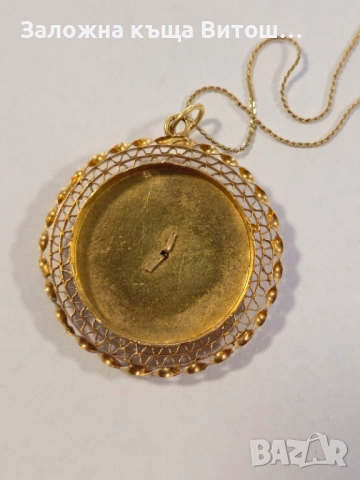Златен синджир с висулка с египедски орнамент 14к. 6.43гр , снимка 6 - Колиета, медальони, синджири - 51691973