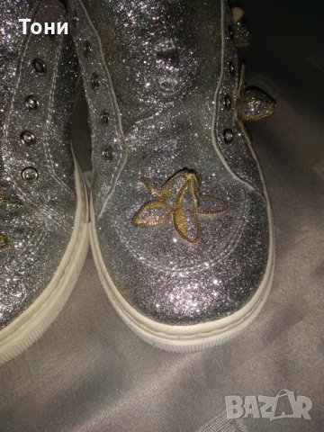 Спортно елегантни сребърни обувки Dsquared2, снимка 8 - Дамски елегантни обувки - 28913400