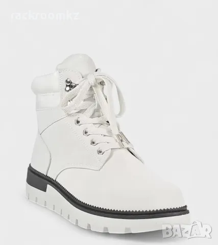 Дамски бели боти със спортна визия и топла вата 138428 white, снимка 5 - Дамски боти - 48309825