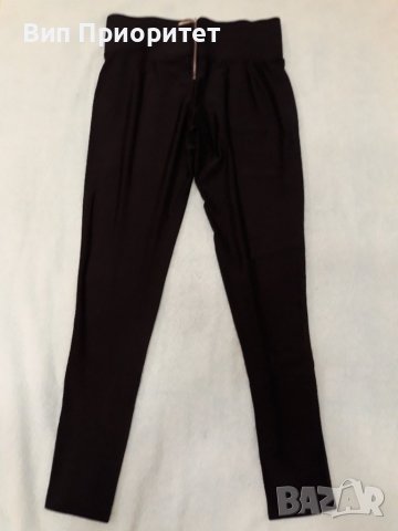 Дълъг марков AMISU черен клин 9/10 , висока талия, с ефектен централен цип, високо еластичен,с ликра, снимка 2 - Клинове - 37455255