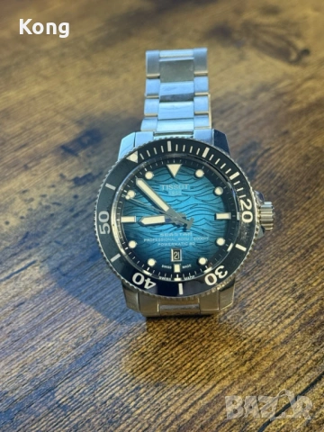 мъжки син часовник Tissot Seastar 2000 Professional Automatic Watch Автоматичен , снимка 6 - Мъжки - 53095857