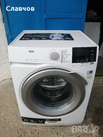Пералня с инверторен мотор AEG 8 +++ Prosense Tehnonology , снимка 6 - Перални - 52583375
