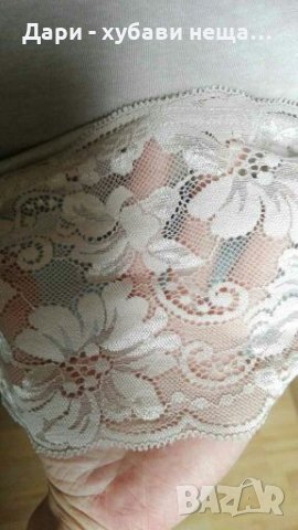 Бежов памучен потник/туника🌹S, S/M🌹арт.096, снимка 3 - Потници - 33163514