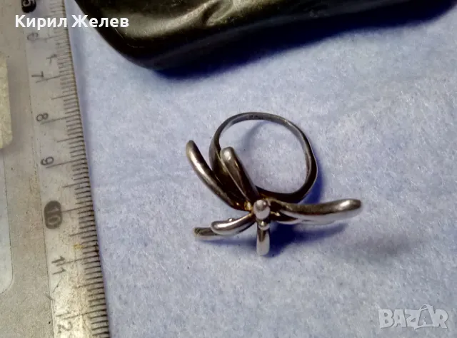 ШИКОЗЕН АРТ ДИЗАЙН СРЕБЪРЕН ПРЪСТЕН РОДИРАНО СРЕБРО 925 ХУДОЖЕСТВЕНА БИЖУТЕРСКА ИЗРАБОТКА 37096, снимка 4 - Пръстени - 50136114