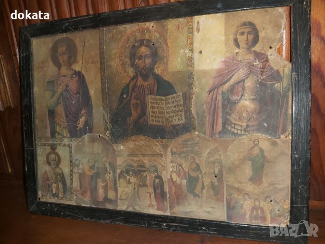 Стара Руска икона., снимка 3 - Други ценни предмети - 43450486