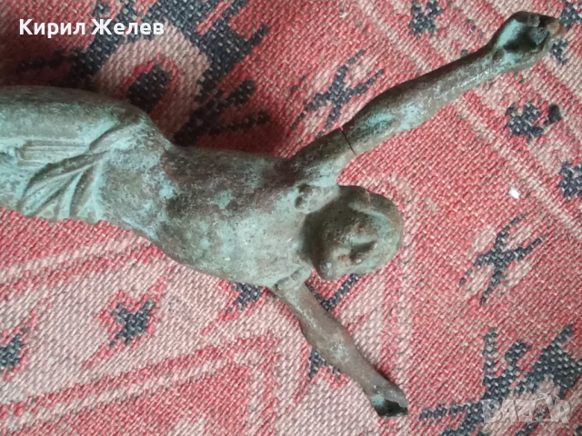 Стара метална фигура на Исус Христос 53662, снимка 11 - Други ценни предмети - 53392925