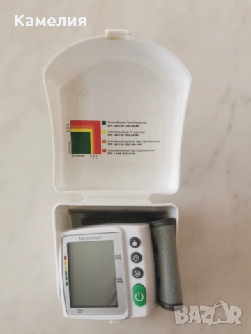 Работещ апарат за измерване на кръвно налягане Medisana за китка