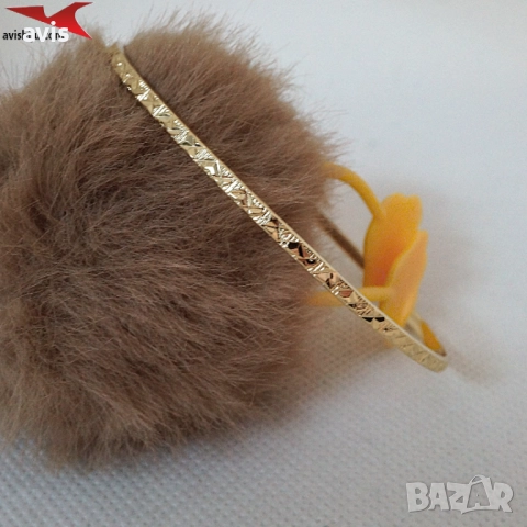 Гривна с 14К златно покритие 234815, снимка 2 - Гривни - 52662203