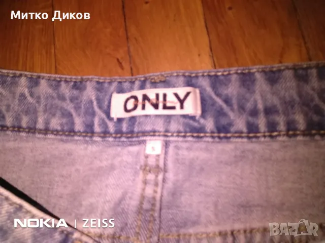 Дънкова пола нова маркова на Онли размер С  отгоре додолу 79см и в ханша 37см, снимка 6 - Поли - 48002732