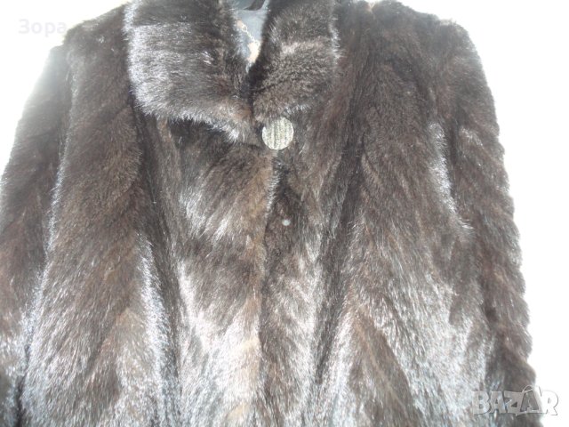 Дамско Качествено късо Палто от Визон, снимка 4 - Палта, манта - 43484696